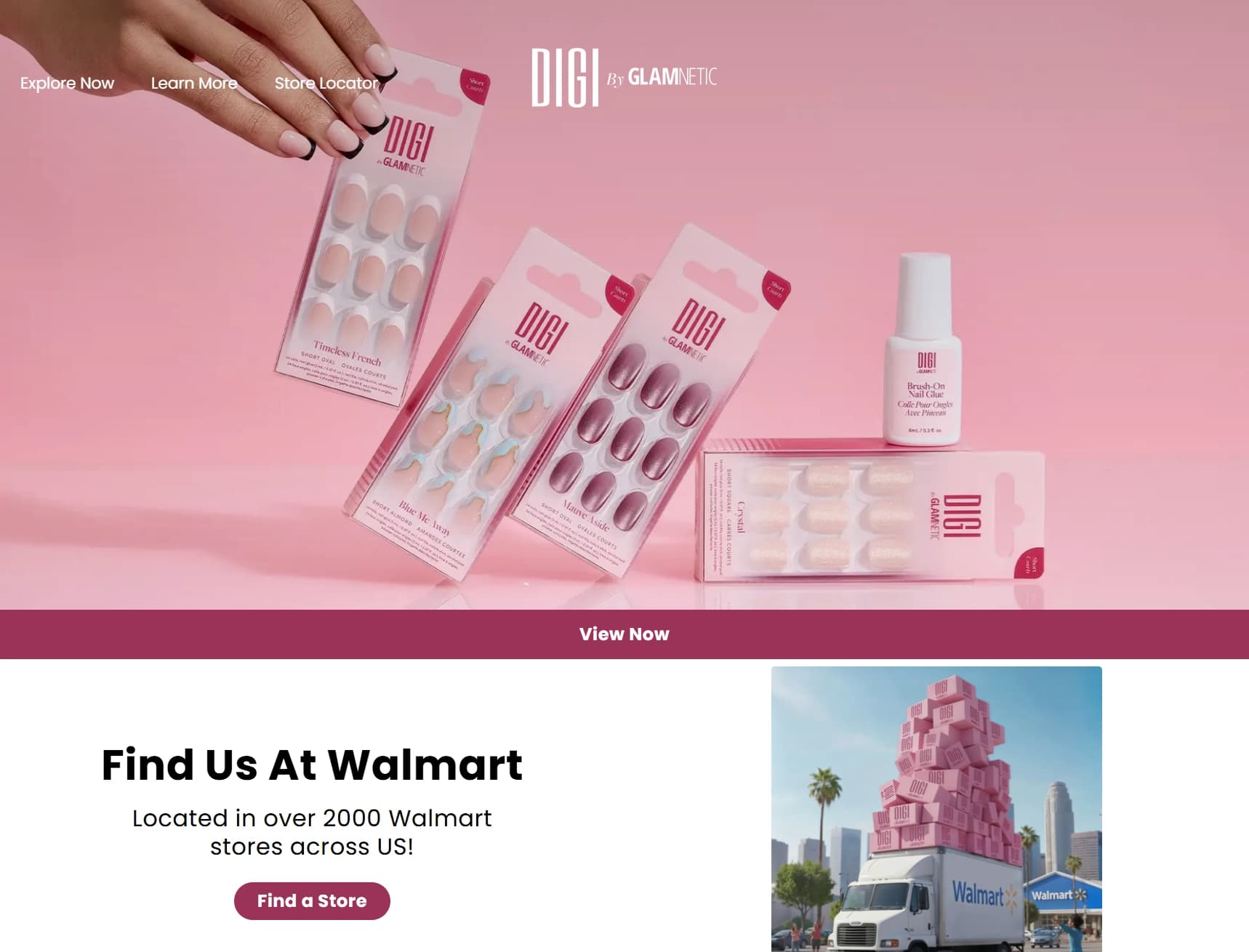 Screenshot of DIGI by Glamnetic
