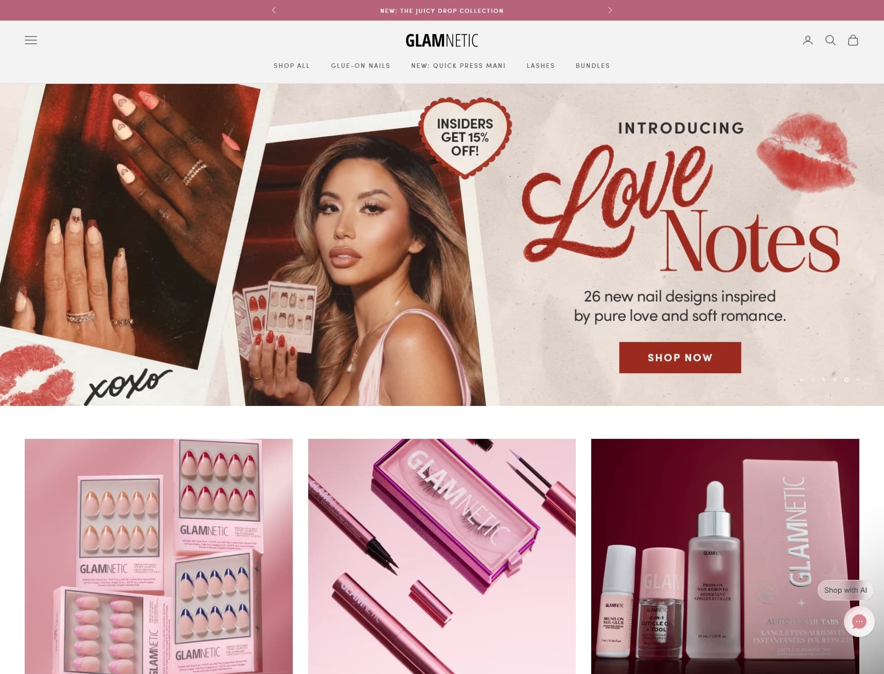 Screenshot of Glamnetic